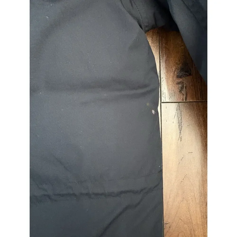 Vintage WearGuard Bomber Jacket Mens S Black Detachable Hood Full Zip Workwear